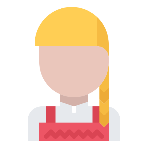 Woman Coloring Flat icon