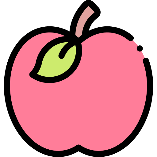 りんご Detailed Rounded Lineal color icon