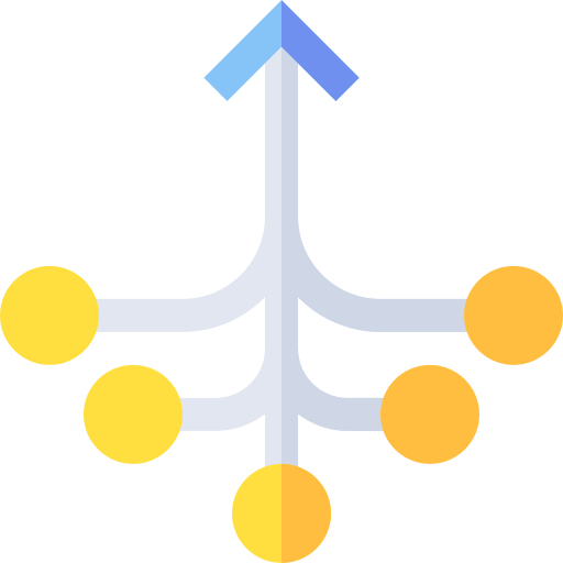 Consolidate Basic Straight Flat icon