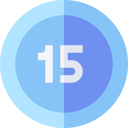 15 Basic Straight Flat icono