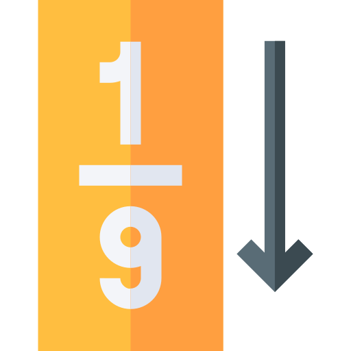 Numeric Basic Straight Flat icon