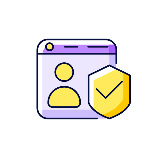 Web security Generic Thin Outline Color icon