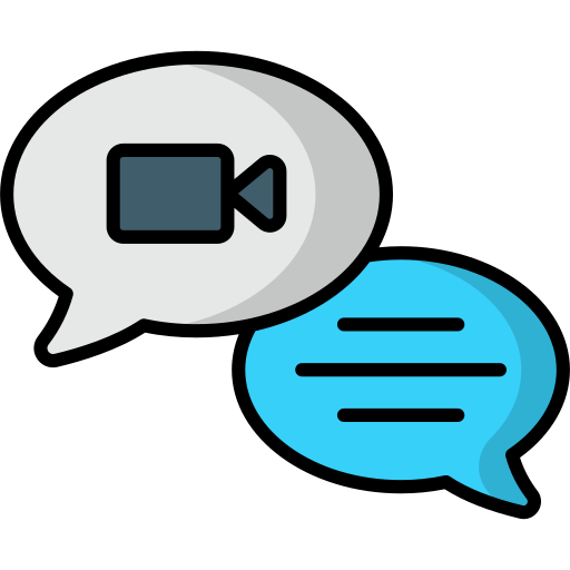 video-chat Generic Outline Color icon