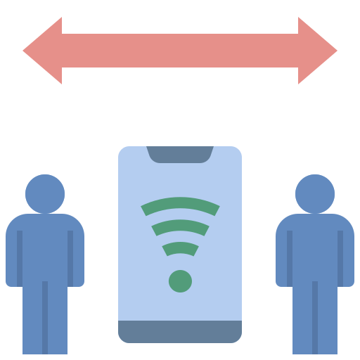 social distancing Generic Flat icoon