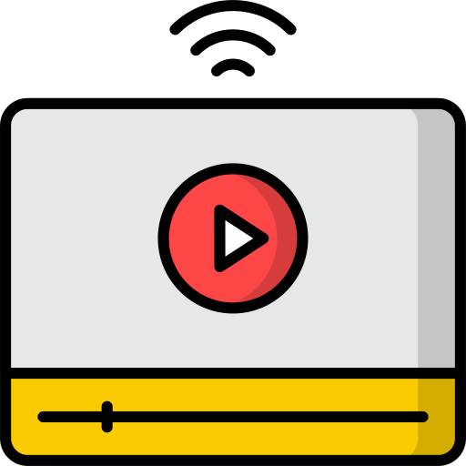 Video Generic Outline Color icon