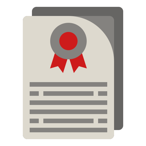 Сертификат Generic Flat иконка