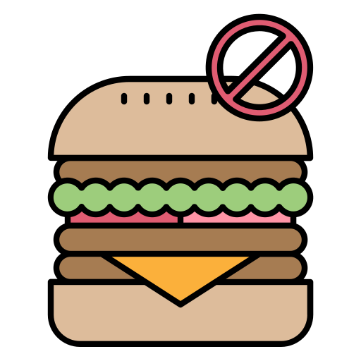 bez śmieciowego jedzenia Generic Outline Color ikona