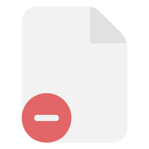 파일 삭제 Generic Flat icon