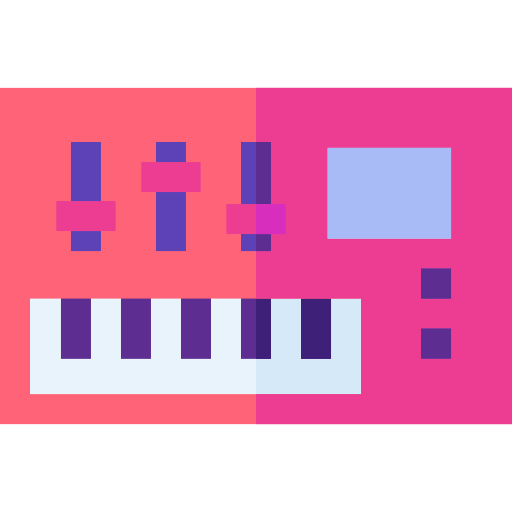 Synthesizer Basic Straight Flat icon