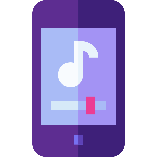 音楽アプリ Basic Straight Flat icon