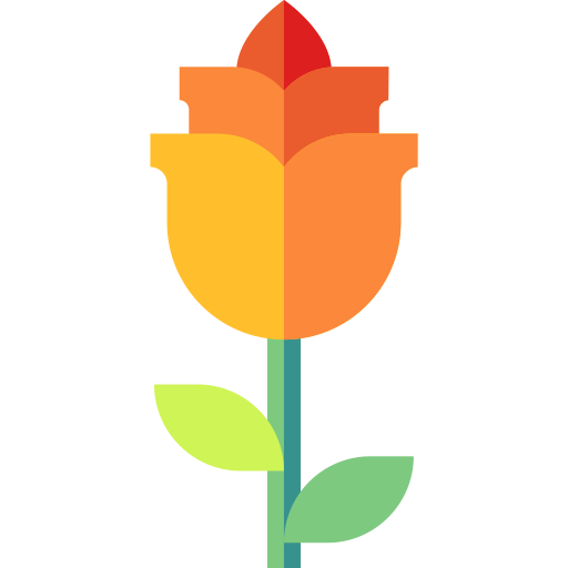 rose Basic Straight Flat icon