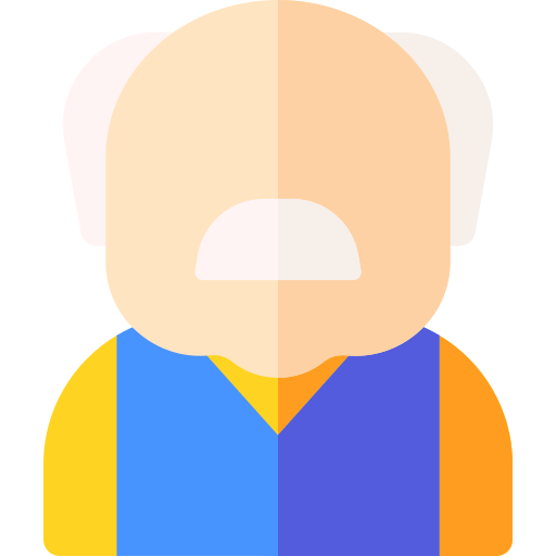 Grandfather Basic Rounded Flat icon
