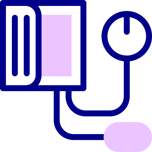Blood pressure gauge Detailed Mixed Lineal color icon