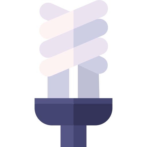 energiesparendes licht Basic Straight Flat icon