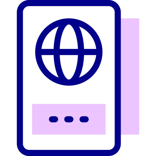 passaporto Detailed Mixed Lineal color icona