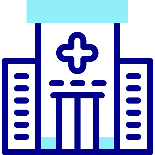 ospedale Detailed Mixed Lineal color icona