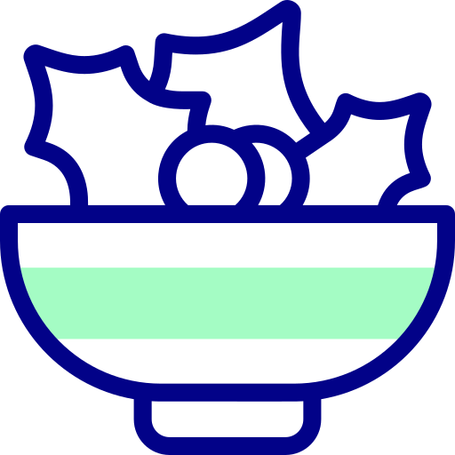 サラダ Detailed Mixed Lineal color icon
