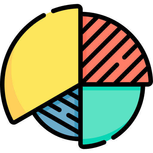 파이 차트 Special Lineal color icon
