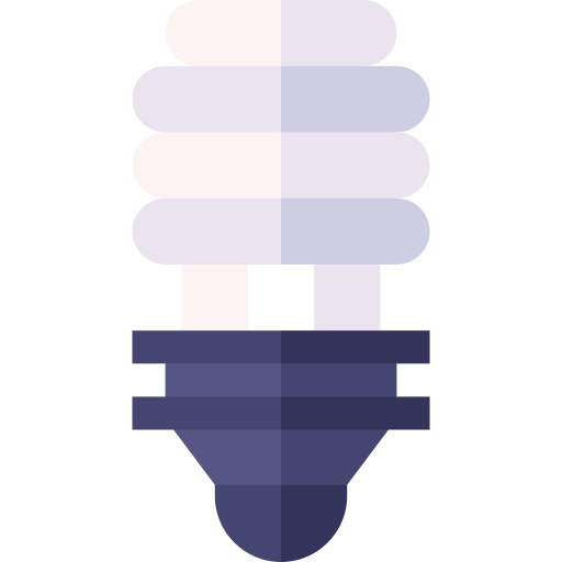 energiesparendes licht Basic Straight Flat icon
