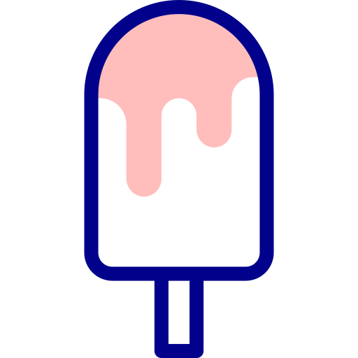 아이스크림 Detailed Mixed Lineal color icon