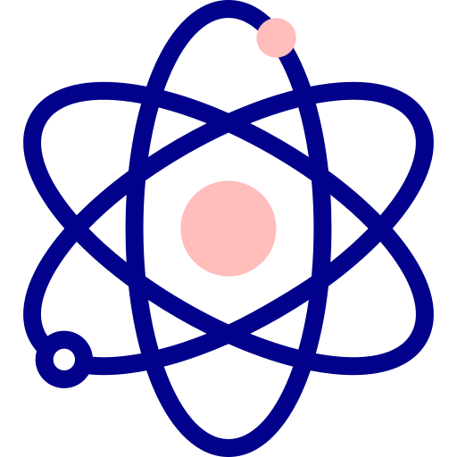 atom Detailed Mixed Lineal color icon