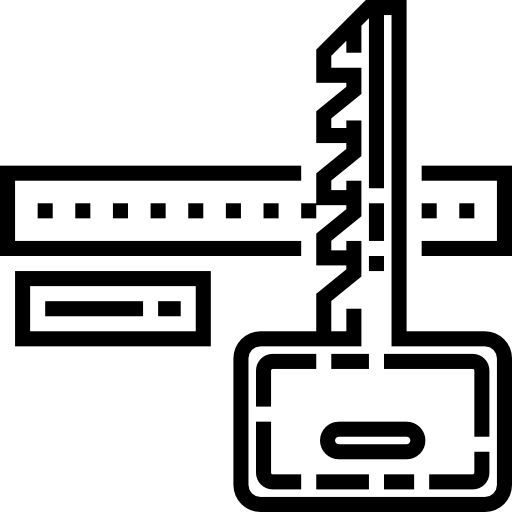 암호 Detailed Straight Lineal icon