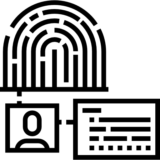 vingerafdruk Detailed Straight Lineal icoon