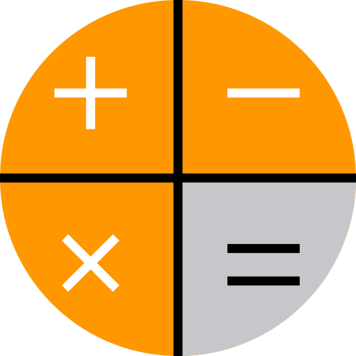 Калькулятор Detailed Flat Circular Flat иконка