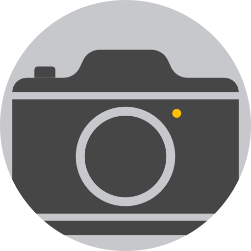 telecamera Detailed Flat Circular Flat icona