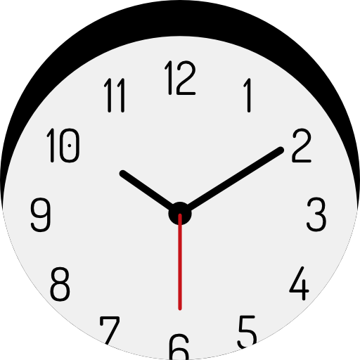 Часы Detailed Flat Circular Flat иконка