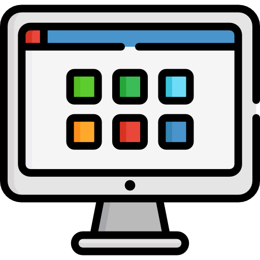 ordenador personal Special Lineal color icono