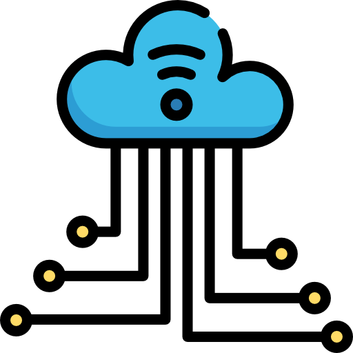 cloud computing Special Lineal color icona