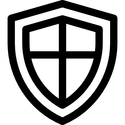 Щит Basic Rounded Lineal иконка