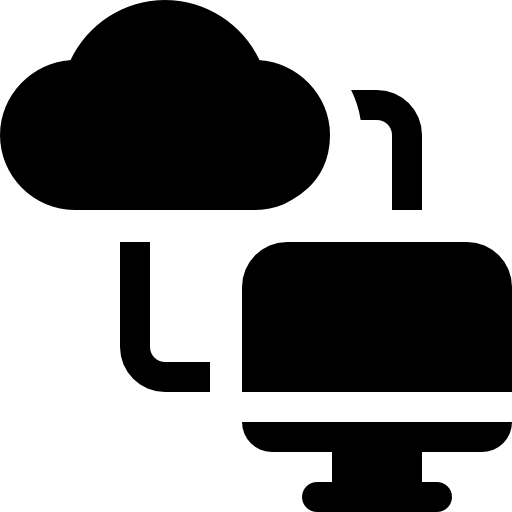 cloud computing Basic Rounded Filled icona