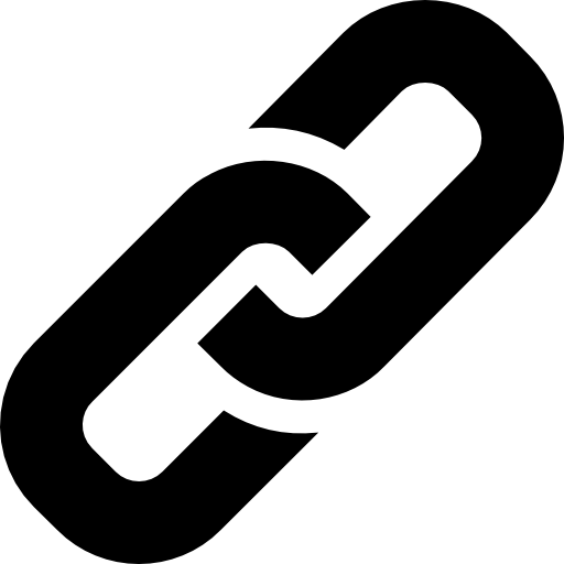 połączyć Basic Rounded Filled ikona