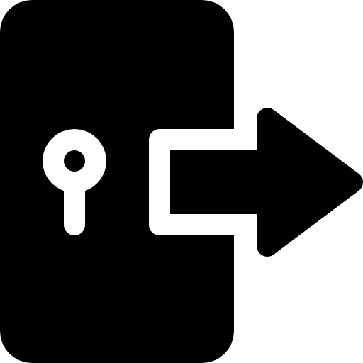 Logout Basic Rounded Filled icon