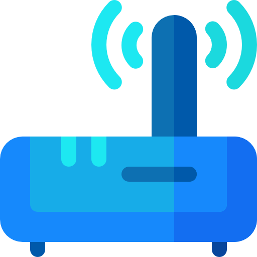 router Basic Rounded Flat icoon