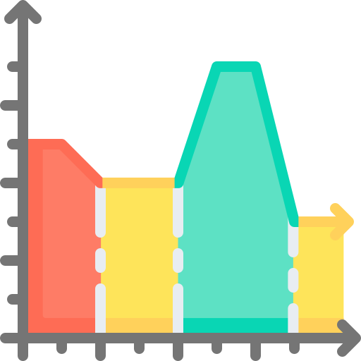 Line chart Special Flat icon