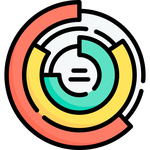 donut-diagram Special Lineal color icoon