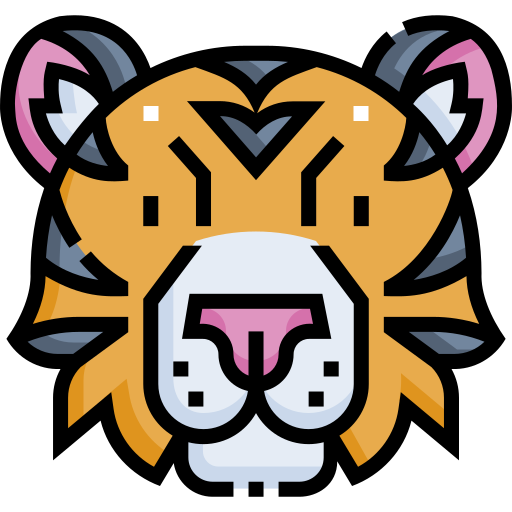 tygrys Detailed Straight Lineal color ikona
