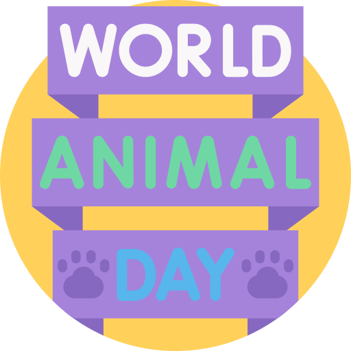 giornata mondiale degli animali Detailed Flat Circular Flat icona