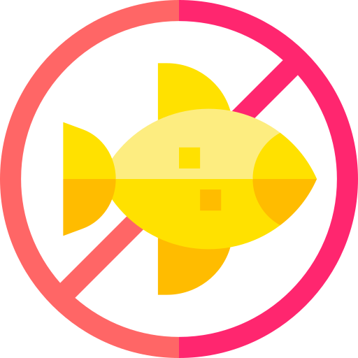 Нет рыбы Basic Straight Flat иконка