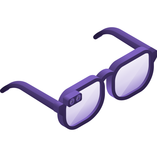안경 Gradient Isometric Gradient icon