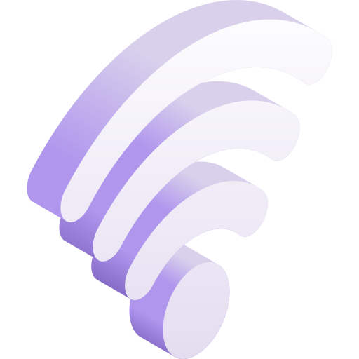 wi-fi Gradient Isometric Gradient Ícone