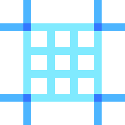 Grid Basic Sheer Flat icon