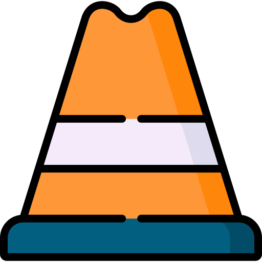 cono de tráfico Special Lineal color icono