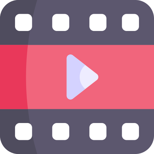 videoplayer Kawaii Flat icon