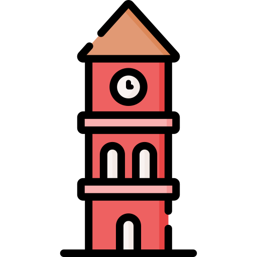 wieża zegarowa Special Lineal color ikona