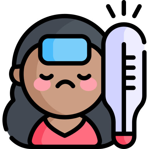 High temperature Kawaii Lineal color icon