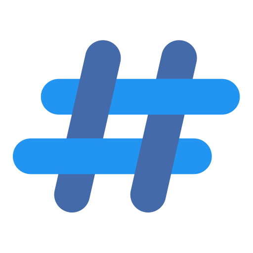 hastag Generic Flat icono